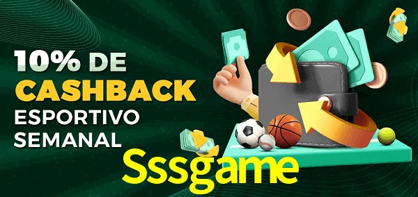 10% de bônus de cashback na Sssgame
